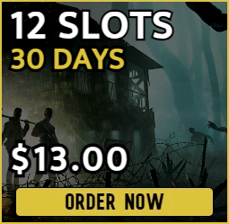 12 slot 7 Days to Die server for $13.00 billed monthly