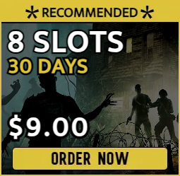 8 slot 7 Days to Die server for $9.00 billed monthly