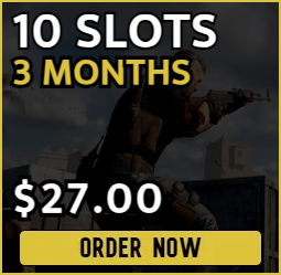10 slot Counter Strike 2 server for $27.00 billed every three months