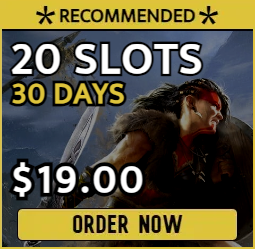 20 slot Conan Exiles server for $19.00 billed monthly