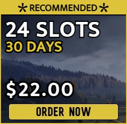 24 slot DayZ server for $22.00 billed monthly