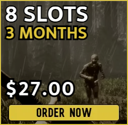 8 slot Sons of the Forest server for $27.00 billed every 3 months