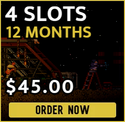 4 slot Starbound server for $45.00 billed yearly