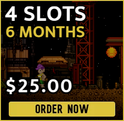 4 slot Starbound server for $25.00 billed every six months