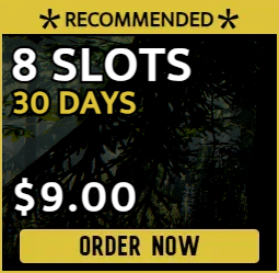 8 slot The Forest server for $9.00 billed monthly